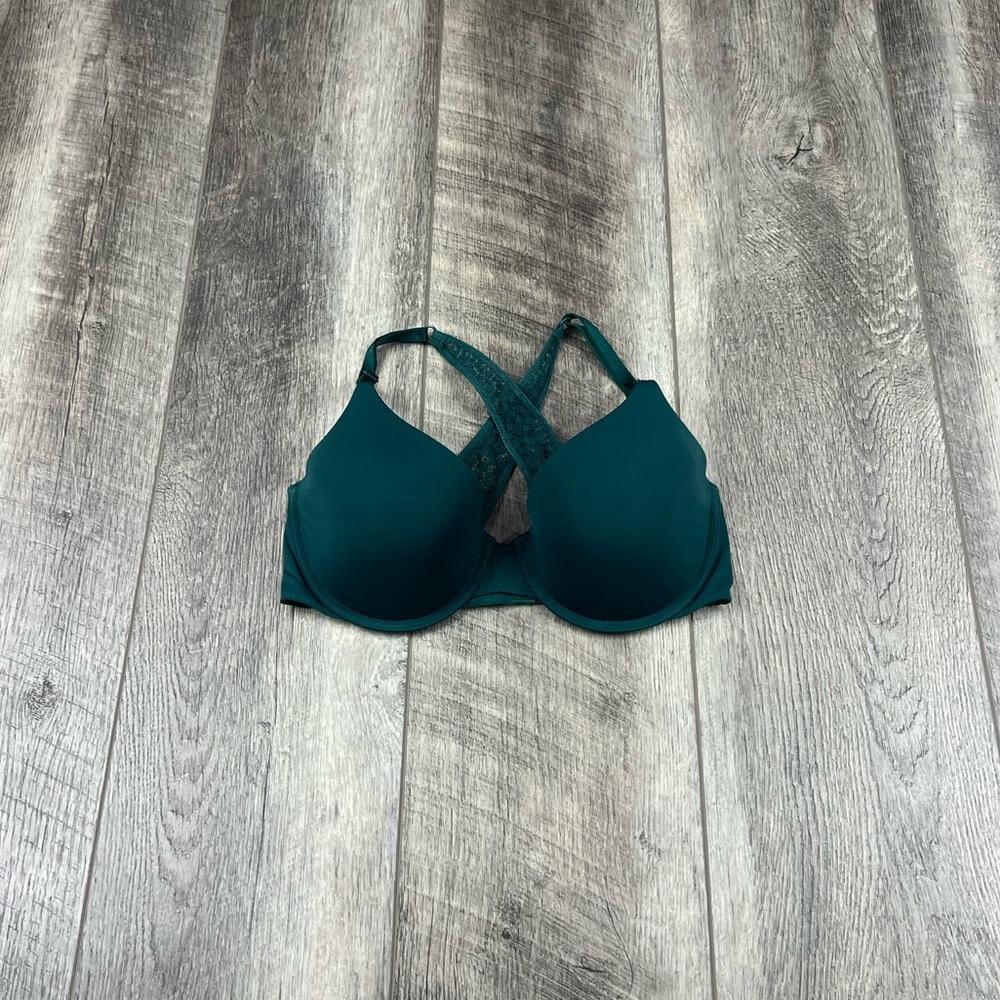 32D VS‎ Green Demi Bra